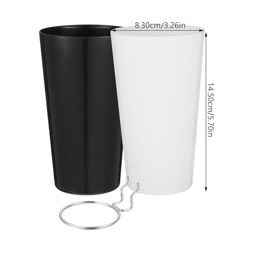 Set de crochets pour panneau perforé avec tasses 500ml en inox