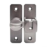 Scheunentürschloss aus Aluminiumlegierung mit 90-Grad-Schiebeschloss für Hausbesitzer und Geschäftsinhaber, die zusätzliche Sicherheit suchen (grau)