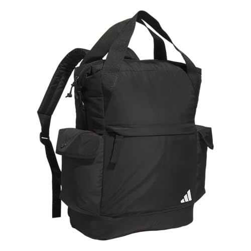 adidas Mochila unissex Saturday 2 (23l) bolsa esportiva leve e durável com alças, Preto, One Size, Adidas Mochila unissex Saturday 2 (23l) bolsa esportiva leve e durável com alças