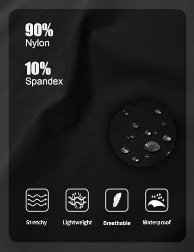 Zengjo Mens Athletic Shorts 7 Inch Unlined - Running & Sports Shorts with Zipper Pockets, Waterproof and Lightweight3