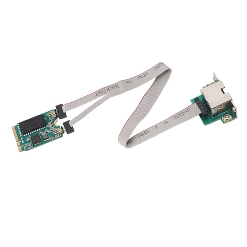 M.2 2.5G Ethernet Network Card Single Port Computer Network Card Multi Gigabit Industrial Curved Needle Individual Port Computer Networking Card 1 Port for Rtl8111F, Network Cards