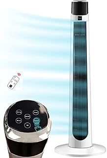 Nyxi Tower Fan 38-inch with Remote for Home and Office, 12 Hour Timer, 3 Speed Oscillating Cooling Fan, With Night Mode Option, 92cm High