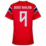Haaland Norway #9 Home Soccer Jersey 2026 (Medium) Red