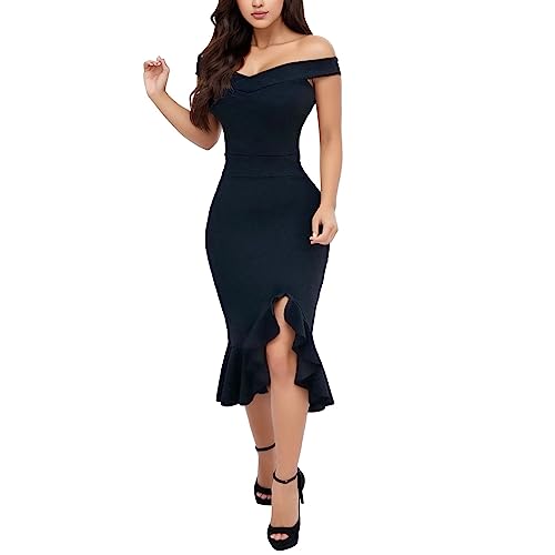 Robe d'été pour femme épurée en tissu solide et finitions soignées style resort haut de gamme
