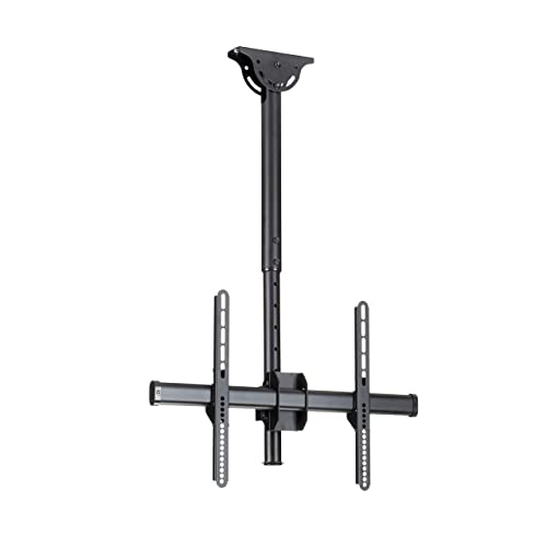 Ceiling TV Mount - 1.8' to 3' Short Pole - Full Motion - Supports Displays 32” to 75" - For VESA Mount Compatible TVs () - StarTech.com FPCEILPTBSP