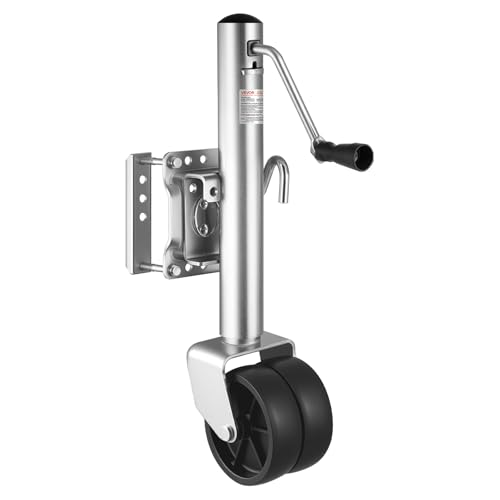 Image of VEVOR 1500 lbs Trailer Jack with Wheel, Heavy Duty Swivel Boat Trailer Jack with PP Single Wheel & Ergonomic Handle, 12-inch Lift, Fit for RVs, Boats, Horse Trailers, Utility Trailers