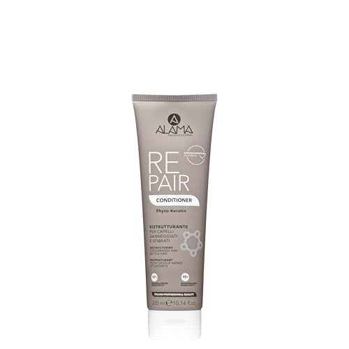 Alama Professional Repair Conditioner Ristrutturante per Capelli Danneggiati e Sfibrati, Giallo, 300 Millilitri