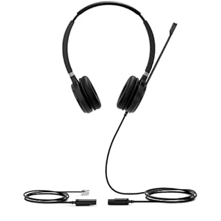 Yealink YHS36 Dual Kabelgebundenes Headset mit QD-auf-RJ-Port