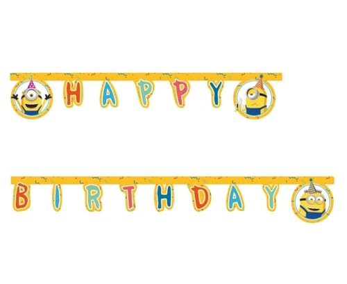 Guirlande Minions - 2,3 m - Décoration pour anniversaire d'enfant et fête