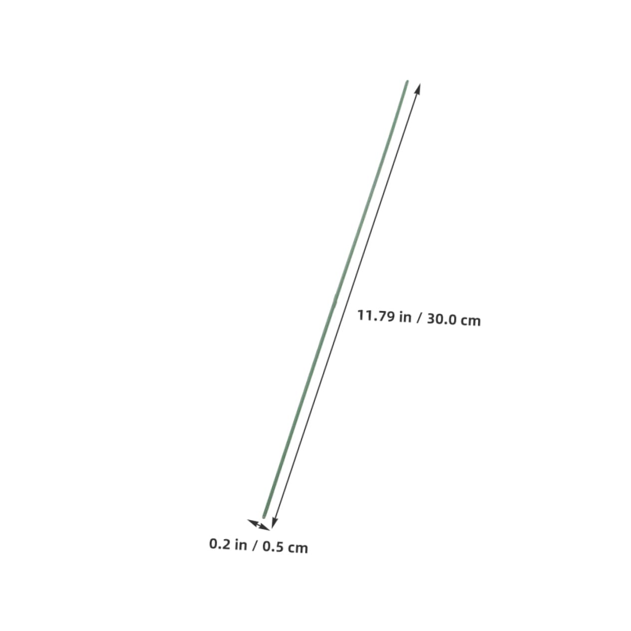 Cabilock 100pcs Wire Flower Pole DIY Flower Tower Stems Artificial Tulip Wire Stems Floristry Supplies 30cm Long