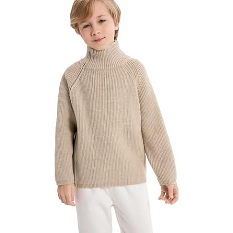 SMILING PINKER Boys Winter High Neck Jumper Cover