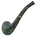 Savinelli Alligator Collection - Hand Stained Italian Wood Pipes, Collectible Briar Pipe Handmade in Italy, Green 606 KS
