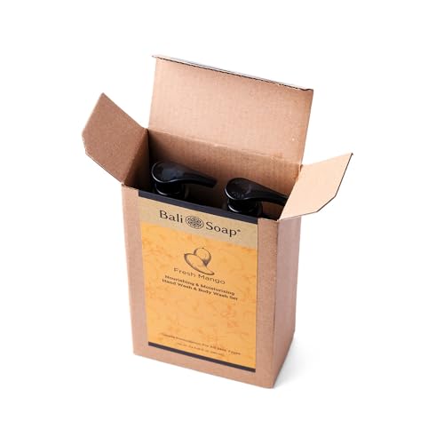 Bali Soap - Set of 2 Fresh Mango Bath Body Works Hand Wash - Moisturizing & Nourishing, pH Neutral with Gentle Formulation, Suitable For Vegans & For All Skin Types, 8.5 fl oz each - Image 3