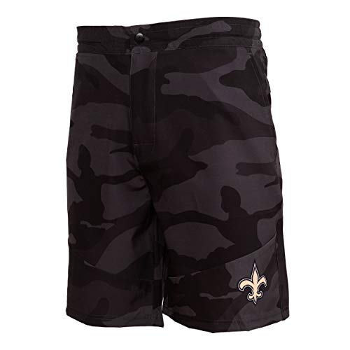 FOCO New Orleans Saints NFL Mens Nightcap Camo Walking Shorts - XXL
