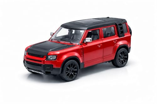 Image of Diecast Cars - Defender Car Toy for Kids | 1:36 Scale Metal Body RC Style Car with Openable Doors & Bonnet | Music & Light Function | Pull-Back Action | Birthday Gift Boys & Kids