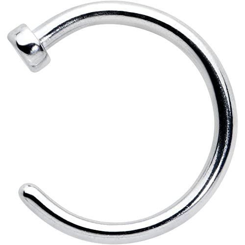 Body Candy Stainless Steel Nose Stud Hoop 18 Gauge 5/16" #TOP1