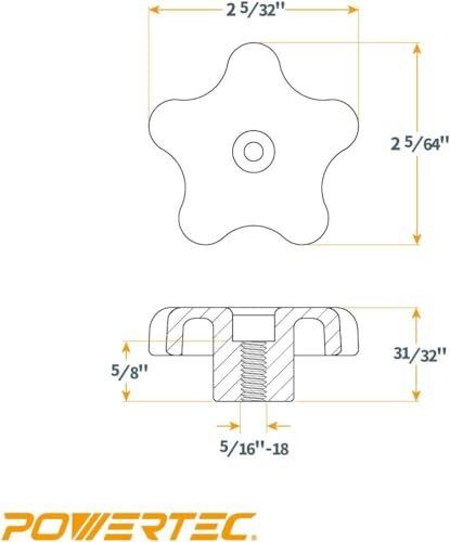 Fixation de rail en T POWERTEC 72075 pour stabiliser les gabarits de menuiserie
