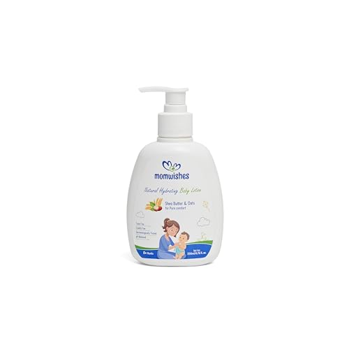 Image of Ayurvedic Natural Hydrating Baby Lotion for Babies & Kids | With Sweet Almond Oil, Shea Butter, Coconut Oil, Aloe Vera & Chamomile | Non-Greasy, Gentle, Toxin-Free Daily Moisturizer for Soft Baby Skin (200ml)