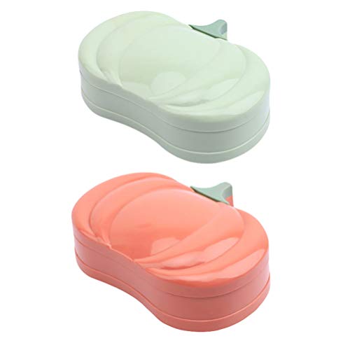 1 Set 2pcs Drain Soap Dish Soap Drain Boxes Soap Boxes Soap Containers Soap Dishes Creative Soap Holders Soap Storage Holders Soap Draining Boxes Soap Holders with Lid