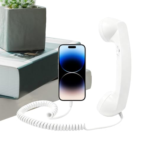 Accesso Istantaneo alla Comunicazione: Progettata con compatibilità Type-C, la cornetta cablata per cellulare supporta la funzionalità plug-and-play, eliminando le difficoltà di setup mentre fornisce capacità di risposta immediata che assicurano collegamenti di comunicazione stabili e ininterrotti per l'uso quotidiano a casa o in ufficio, adatta a varie esigenze.