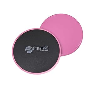 Core Sliders for Working Out – Exercise Sliders Fitness, Stability, Ab, Legs & Full Body (Set of 2) – Bonus Carry Bag & Workout Ebook – Gym Gliding Disc Pads for Hardwood, Carpet & More