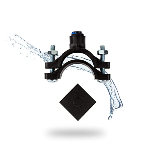 Collarín abrazadera para el tubo del desagüe de 40 mm - Ideal para drenar aguas residuales - Sistema de osmosis inversa - Conexión rápida de 1/4" - Nature Water Professionals Cover