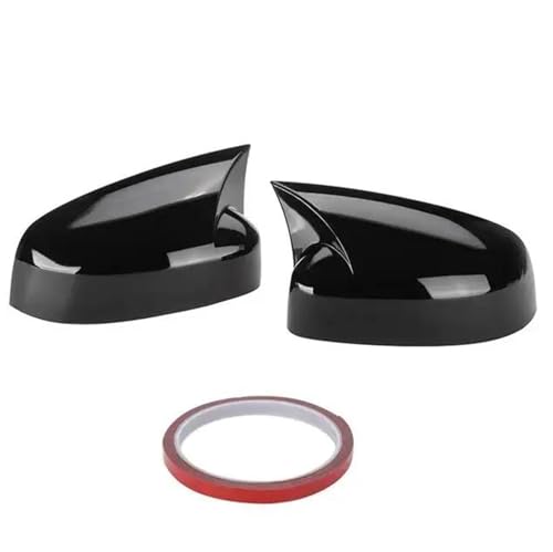 Couvercle rétroviseur noir brillant pour Ford Focus MK3 2012-2018 type corne de bœuf