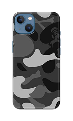 Image of Printed Hard Back Cover Case for Apple iPhone 13 Back Cover (Army Pattern) -702