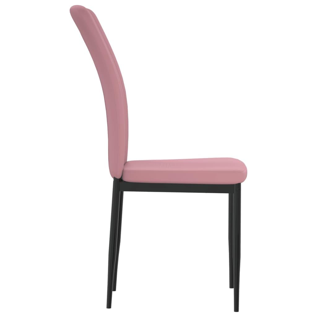 Sedie da pranzo 2 pezzi con rivestimento in velluto, imbottitura e schienale - Sedie per tavolo da cucina dal design elegante e robusto telaio in ferro