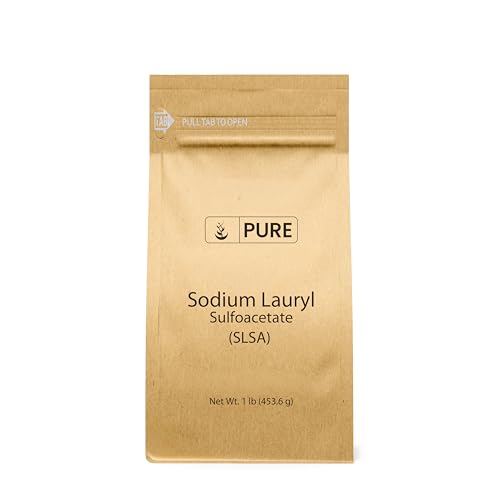 Pure Original Ingredients Sodium Lauryl Sulfoacetate (SLSA) (1 lb) Long Lasting Foam & Bubbles Gentle on Skin
