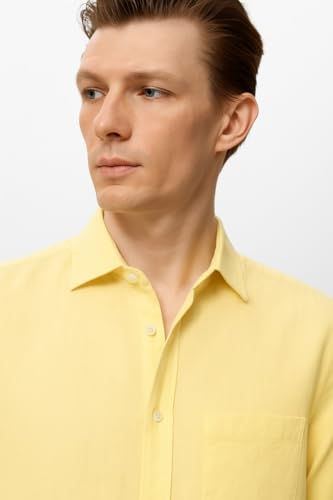 Image of Men Cotton Blend Full Sleeve Shirt Stylish Casual & Formal Wear Comfortable Regular Fit Office Shirt | Durable Everyday Wear for Men in Multiple Sizes & Colors