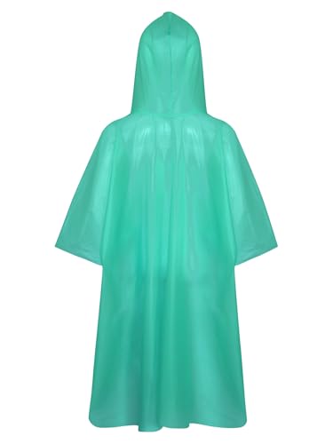Aislor Kids Boys Girls Hooded Raincoat Reusable Waterproof Clear Rain Poncho Lightweight Rain Cape Rainwear for Camping2