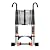 Telescoping Ladder,Aluminum Ladder with stabilizer bar,Lightweight Multi-Purpose Extension Ladder,Heavy Duty 330lbs Max Capacity,Collapsible for RV or Outdoor (19.5 FT)