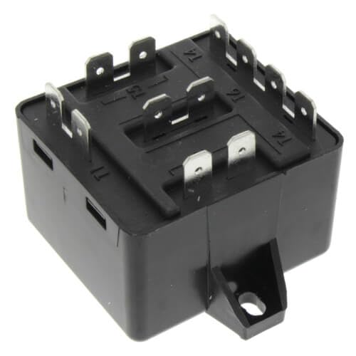 ICM Universal Motor Starting Relay, 50 amps; Patented Differential Voltage Sensing; Voltage Rating 110-270VAC, Single Phase (Max. Voltage Contact Rating 502 VAC)