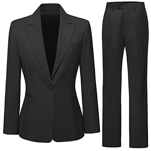 Dowbins Womens Suit 2 Piece One Button Pantsuit for Women Casual Formal Wedding Suit for Women3