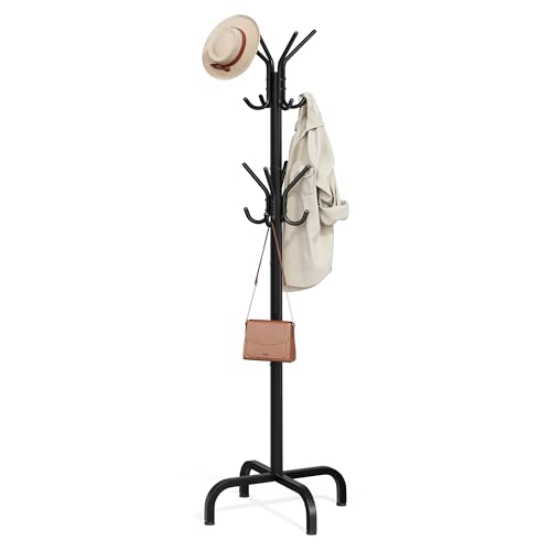 SONGMICS 16-Hook Metal Coat Rack