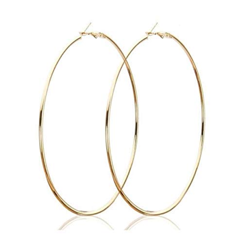 Snowpearl Stylish High Fashion Big Size Circle Hoop Earrings for Women & Girls – Golden (B09CMLQDKN) Amazon Price History, Amazon Price Tracker