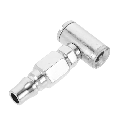 Cabilock Dualkopf Reifenfüllventil aus Robustem Metall Schnelles Aufpumpen für Auto und Lkw Reifen Kompakt und Tragbar Luftpumpe Adapter mit Schnellverschluss für Effiziente