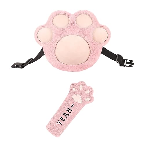 Image of Car Travel Pillow for Kids Car Seat Pillow Cute Cartoon Travel Pillow Cushion Breathable Head and Body Support Pillow for Sleeping Travel Neck Rest (Pink(Pillow+ Seatbelt Cover))