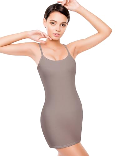 Image of WILLBOND 3 Pieces Women Basic Long Tanks Adjustable Spaghetti Strap Camisole Top
