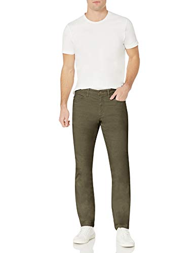 Amazon Essentials Men's Skinny Fit 5-Pocket Comfort Stretch Chino Pants, Olive, 40W x 30L - image 5