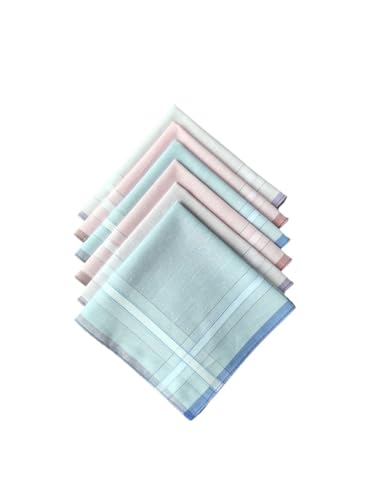 HCKCVBDDG 6PCS Cotton Jacquard Small Handkerchief Fashionable and Exquisite Decoration Thin Version