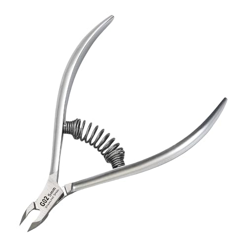 Cortacutículas profesional de acero inoxidable, cortador de cutículas de acero inoxidable, herramienta de manicura para cuidado de uñas, cortacutículas profesional