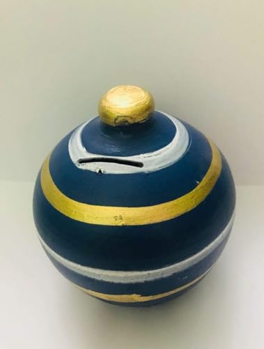 The Satyam Craft Kasana Art Gallery Terracotta Clay Gullak, Money Bank, Classic, Red