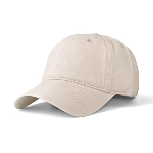 Mommy Jennie Unisex Vintage Washed Distressed Baseball-Cap Twill Adjustable Dad-Hat,Beige