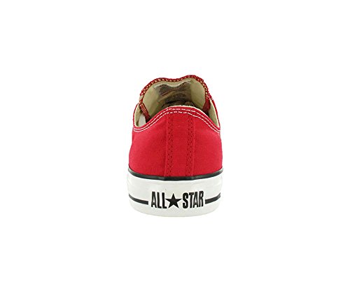 Image of Converse All Star Chuck Taylor Ox Black M9166c, Red White Canvas, 8.5 Women /6.5 Men