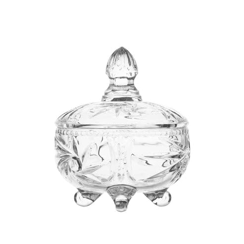 TrenzyFinds Elegant Candy Bowls, Candy Serving Dishes | Glass Sweet Candy Jars | Decorative Crystal Clear Glass Bowls