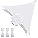 Redfire Sonnensegel Dreieck 2X2X2M, Feuchtigkeitsbeständig Sonnenschutzsegel Wasserdicht Vielen Größen Inkl Befestigungsseile Wasserdicht für Terrasse Weiß