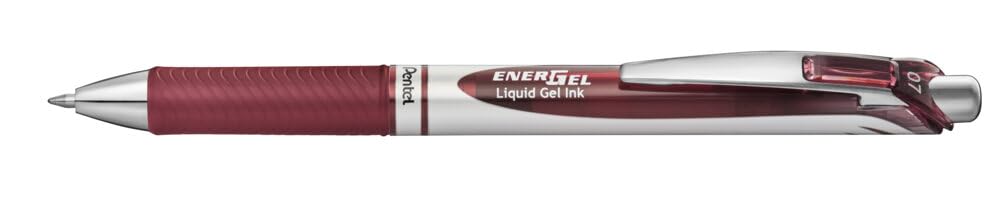 Pentel EnerGel Xm 0.7mm Rollerball - Burgundy