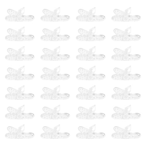 MOLUCKFU �x�r�[�p������Ԃ�`�F�[���N���b�v 50�Z�b�g �y�ʂ�����Ԃ�z���_�[ �_�~�[�z���_�[�N���b�v �q���ێ��Ɨ����h�~ �O�o���̌g